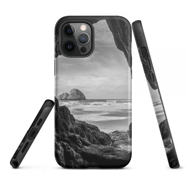Ocean View Peaking Through Rocks - Tough iPhone Case - Image 14
