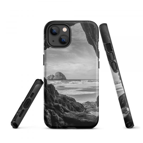 Ocean View Peaking Through Rocks - Tough iPhone Case - Image 18