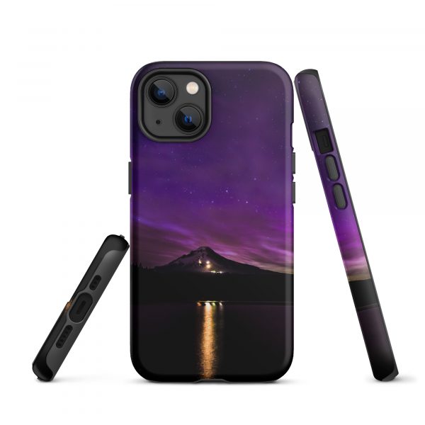 Northern Lights at Mt.Hood, Oregon - Tough iPhone Case - Image 18