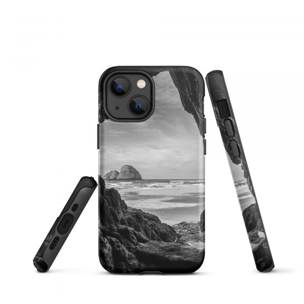 Ocean View Peaking Through Rocks - Tough iPhone Case - Image 16