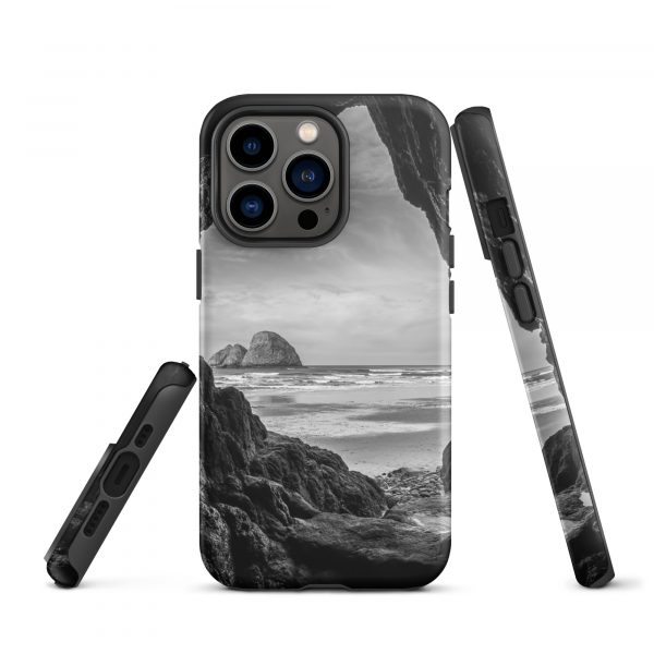 Ocean View Peaking Through Rocks - Tough iPhone Case - Image 20