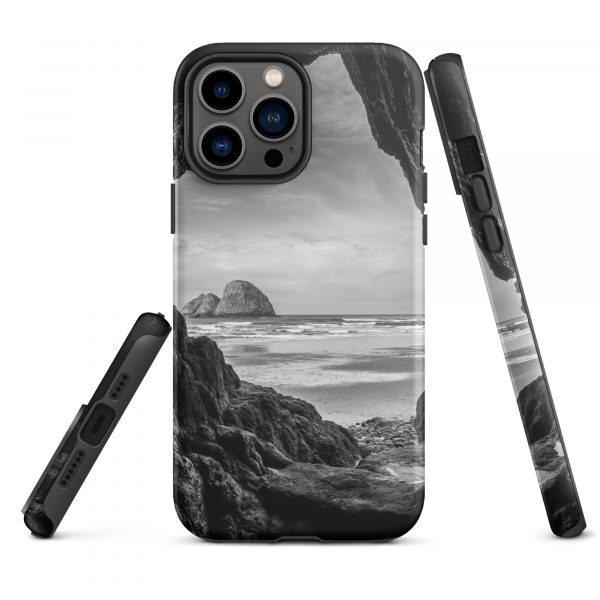 Ocean View Peaking Through Rocks - Tough iPhone Case - Image 22